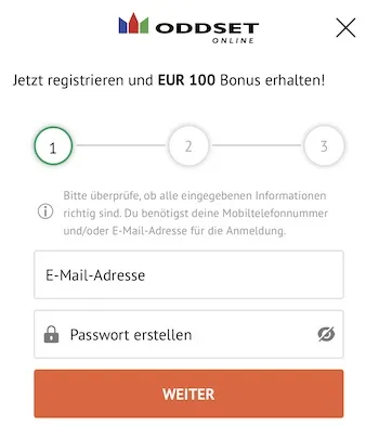ODDSET online Neukundenbonus