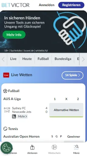 BetVictor App Wetten