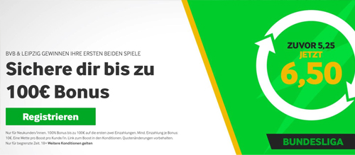 Quoten Boost bei Betway