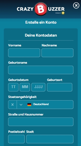 Crazybuzzer registrieren