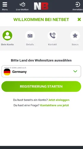 Netbet Bonus Anmeldung