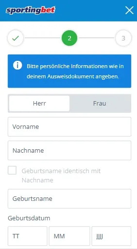 Sportingbet registrieren