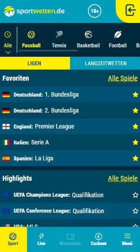 Sportwetten.de Fußball